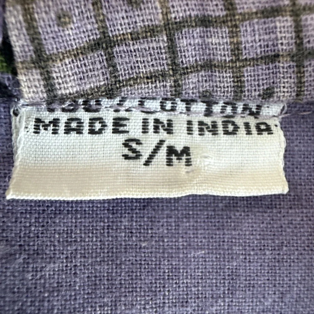 Jacket Womens S M Purple Elephant Patch Artisan Folk Boho Hippie Festival - Picture 11 of 12